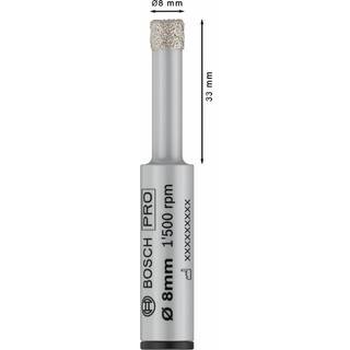 BOSCH Burghiu PRO Ceramic dry, 8 x 33 x 13 mm