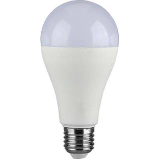 A65 LED Plast Pære 15W E27 - 3000K, 200D. - Kulør : Varm