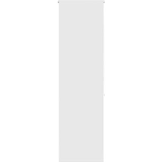 Bruserullegardin Stofbredde 76 Cm Hvid - uden kassette / 60 x 240 cm