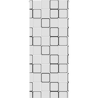 Bruserullegardin Stofbredde 66 Cm Firkantet - uden kassette / 90 x 240 cm