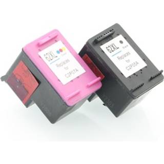 kompatibel sæt 2x printer patron til hp 62xl deskjet 5645 5540 5542 5544 5545 5548 5640 5642 5643 5