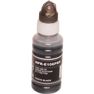 Kompatibel refill-blækflaske til Epson 106 Black Photo til EcoTank ET7700 ET7750 fra ABC