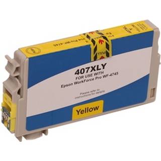 Kompatibel printerpatron til Epson 407 Yellow Workforce Pro WF-4745DTWF WF 4745DTWF WF4745DTWF fra A