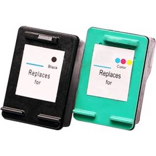 Kompatibelt sæt med 2 printerpatroner til HP 338 sort & 343 farve DeskJet 460 5700 5740 5745 5900 59