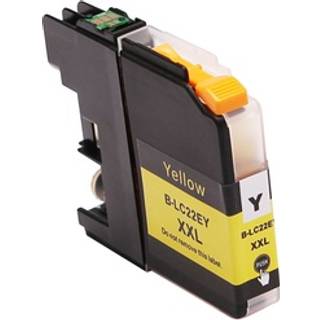 Kompatibel printerpatron til Brother LC-22EY LC-22E Gul til Brother MFC-J-5920DW fra ABC