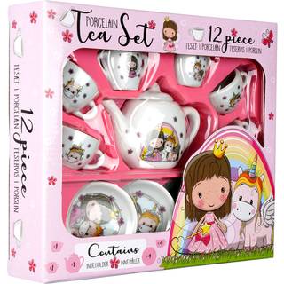Barbo Toys Lillie & Ellie Teservice i Porcelæn 12 Brikker