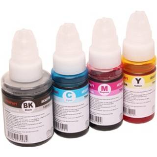 kompatibel sæt 4x refill blæk til canon gi-51 pixma g1520 g1560 g2520 g2560 g3520 g3560 fra abc