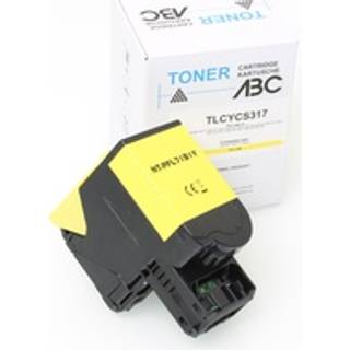 kompatibel toner gul til lexmark cs317 cs317dn cs417 cs417dn cs517 cs517de cs517dn cx317 cx317dn cx4