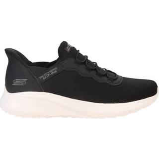 Skechers Skechers Dark Black Bobs Squad Chaos Daily Hype Slip In Trainers