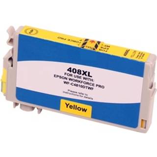 Kompatibel printerpatron til Epson 408XL Gul Workforce WF-C4810DTWF fra ABC