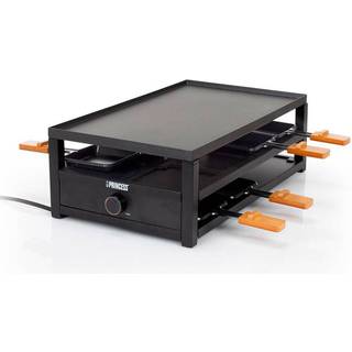 Prinsesse Black Steel Raclette, 8 personer