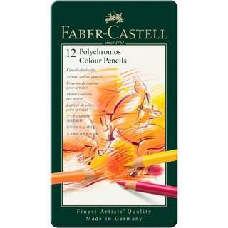 Faber Castell Polychromos - coloured pencil (pack of 12)