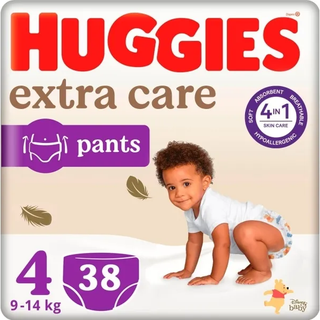 Huggies Extra Care Pants Size 4 buksebleer til engangsbrug 9 - 14 kg 38 stk. - 38 stk.