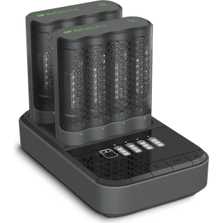 GP Pro 2 x P461 + 8 AA Pro batterioplader med en ladestation
