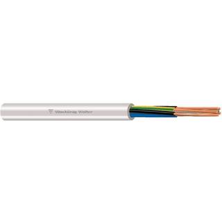 50 meter downlight kabel hvid - 230V, 3G1,5mm2, til indbygning, 90 grader