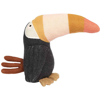 OYOY Trine Toucan tøjdyr Anthracite/Peach