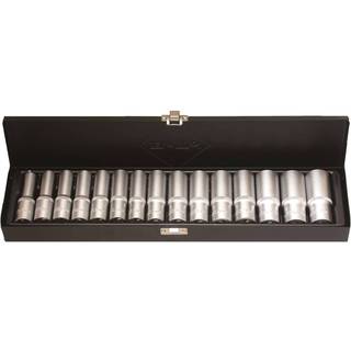 BATO Topsæt Lang 1/2" 6kt. 15 dele 10-24mm. (1116)