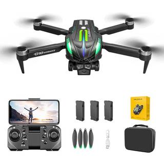 D10 Obstacle Avoidance Brushless Motor Quadcopter Drone med HD-kamera og 3 batterier