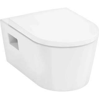 hansgrohe EluPura S vægh toilet 540 u/skyllerand inkl. toiletsæde m/låg hvid