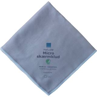 Skærmklud, ABENA Puri-Line, 40x40cm, grå, mikrofiber, ridsefri, 80% genanvendt, 10 stk, Rengøring,