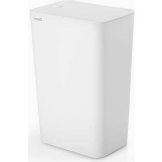 Skraldespand med låg (9 liter) - Hvid - 22cm x 15,5cm x 33cm - Nanna