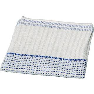 Diversey gulvklud 50x48cm bomuld forstærket vaffelvævet hvid-blå