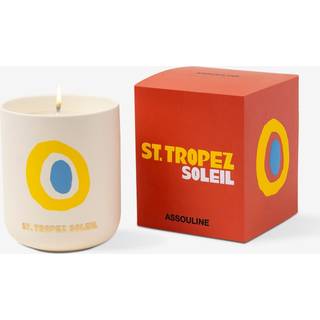 Assouline Candlelight and Scents - 'St Tropez' travel candle in White Wax: blend of soy and paraffin