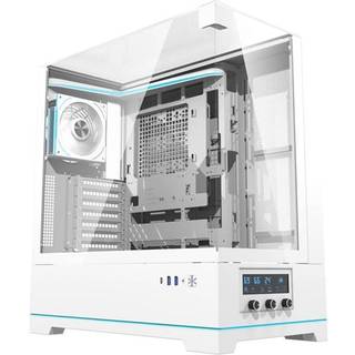 DarkFlash DY450 PC Kabinet - ATX, MicroATX, ITX - Hvid