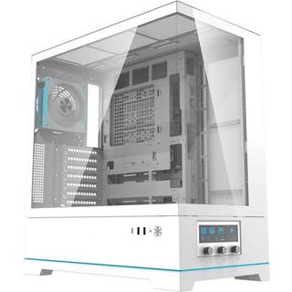 Darkflash DY451 PRO computer case with fan (white) - Kabinet - Miditower - Hvid
