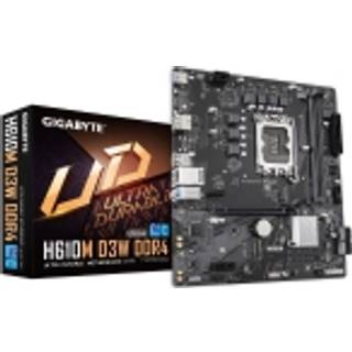 GIGABYTE H610M D3W DDR4 - 1.0 - motherboard - micro ATX - LGA1700 Socket - H610 Bundkort - Intel H610 - Intel LGA1700 socket - DDR4 RAM - Micro-ATX