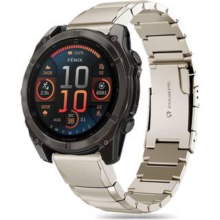 Universal Garmin 26 mm QuickFit Rem Tech-Protect Rustfri Stål Rem - Sølv