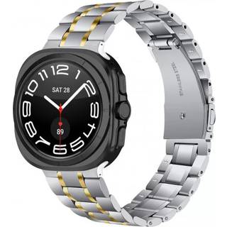 Urrem i rustfrit stål til Samsung Galaxy Watch 7 Ultra 47MM Sliver + Guld