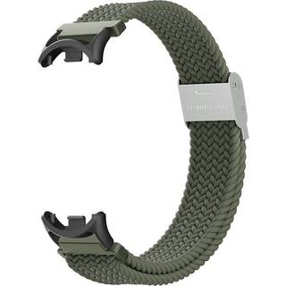 Vævet nylon urrem til Xiaomi Mi Band 8/9 Grøn