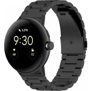 Urrem i rustfrit stål til Google Pixel Watch 3 Sort 45 mm