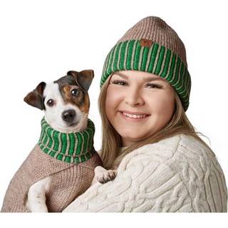 Hunter - Dogcoat Odense 45 + hat beige/green - (203528)