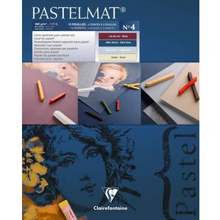 Clairefontaine Pastelmat Glued Pad N4 Skitsebog 24 x 30 cm 360 g