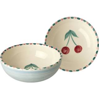 Rice Ceramic Bowl 13,4 Cm Cherry - Serveringsskåle Keramik Blå - CEBWL-HPCHER
