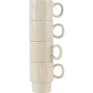 Sagaform Coffee & More espressokop 4-pak Beige