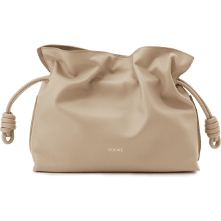 Loewe Flamenco Medium leather clutch - beige - One Size