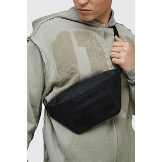 Mens Black Nylon Bum Bag