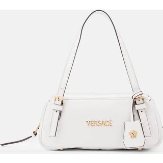 Versace Tag Bowling Medium leather shoulder bag - white - One Size