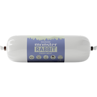 Monster Hundepølse Kanin - 400 g