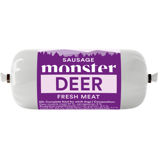 Monster Hundepølse Hjort - 80 g