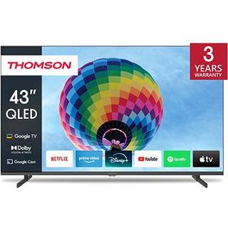 Thomson Google 43" QG4S14 4K QLED smart TV (2024/sidefødder) - På lager i butik