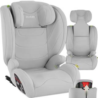 Autostol Levi, i-Size godkendelse, med ISOFIX - lysegrå