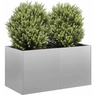 Plantekasse Galvaniseret Stål Galvaniseret Stål/Grå - 80 x 40 x 40 cm