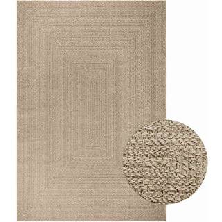 gulvtæppe ZIZUR beige 200x290cm jute-look indendørs og udendørs
