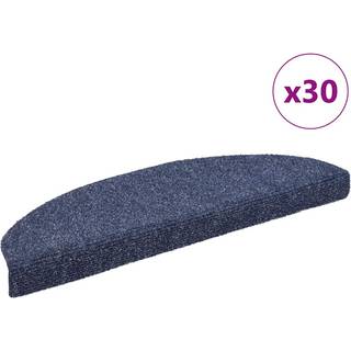 trappemåtter selvklæbende 30 stk. 65x21x4 cm blå halvrunde store