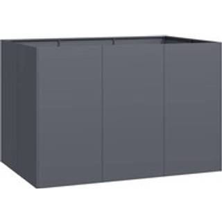 plantekasse 120x80x80 cm stål antracitgrå