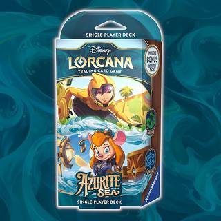 Azurite Sea Starter Deck - Emerald &amp; Sapphire - Disney Lorcana TCG